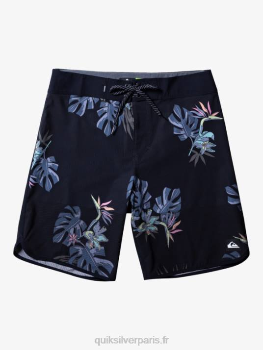 Hommes Quiksilver short de bain highlite festonné 19 D6PT24 noir