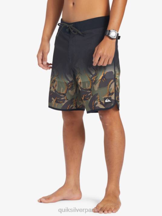 Hommes Quiksilver short de bain highlite festonné 19 D6PT25 trèfle à quatre feuilles