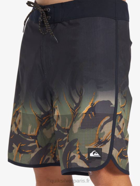 Hommes Quiksilver short de bain highlite festonné 19 D6PT25 trèfle à quatre feuilles