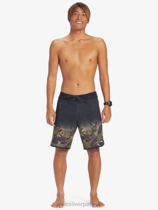 Hommes Quiksilver short de bain highlite festonné 19 D6PT25 trèfle à quatre feuilles