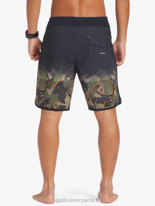 Hommes Quiksilver short de bain highlite festonné 19 D6PT25 trèfle à quatre feuilles