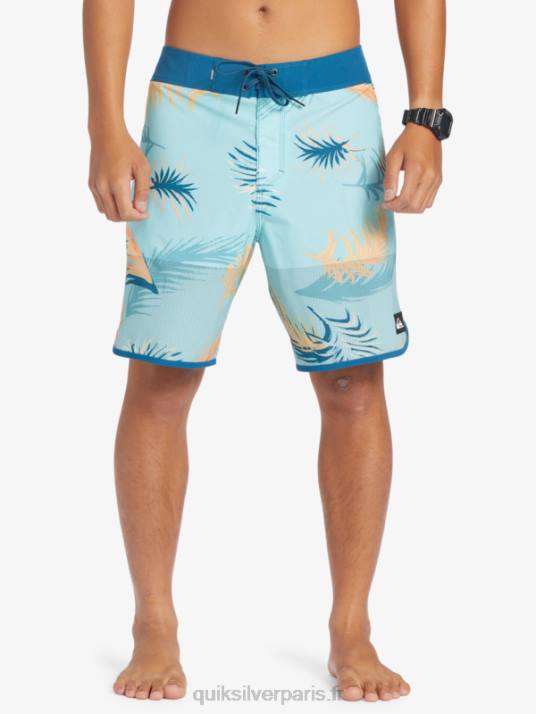 Hommes Quiksilver short de bain highlite festonné 19 D6PT27 bleu marocain