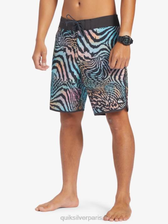 Hommes Quiksilver short de bain highlite festonné 19 D6PT28 macadam