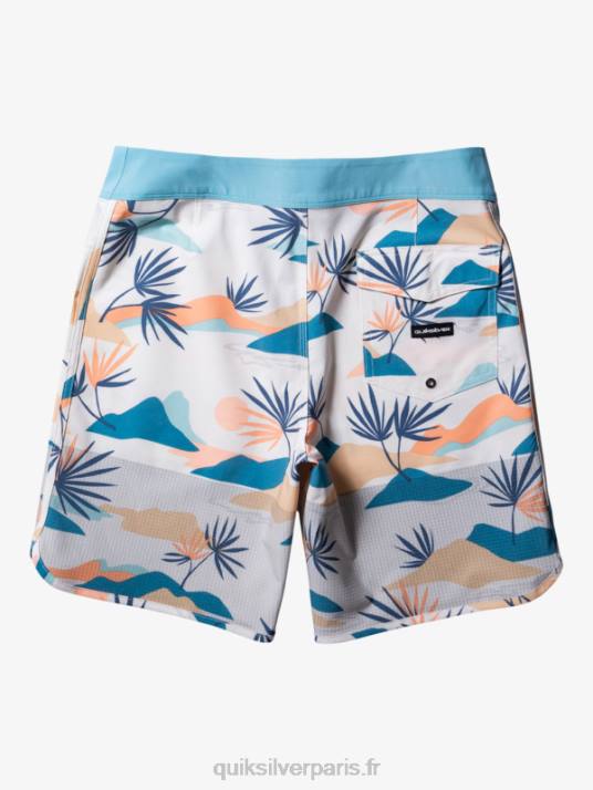 Hommes Quiksilver short de bain highlite festonné 19 D6PT29 bouleau