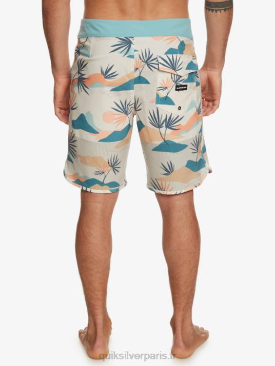 Hommes Quiksilver short de bain highlite festonné 19 D6PT29 bouleau