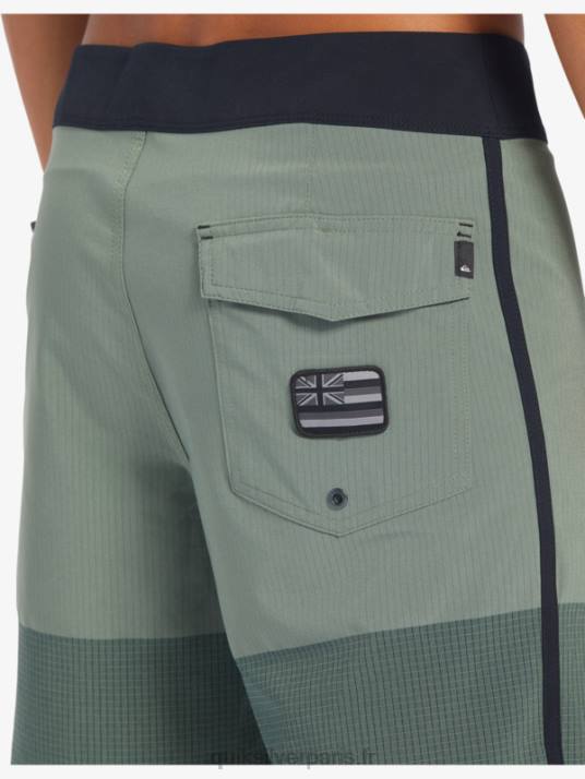 Hommes Quiksilver short de bain highlite festonné 19 D6PT30 thym