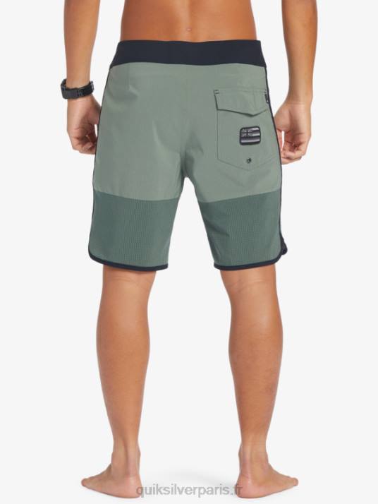 Hommes Quiksilver short de bain highlite festonné 19 D6PT30 thym