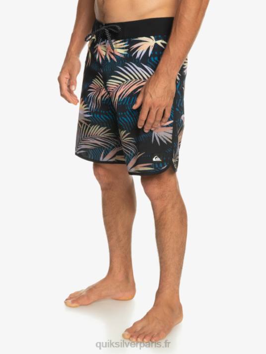 Hommes Quiksilver short de bain highlite festonné 19 D6PT31 noir