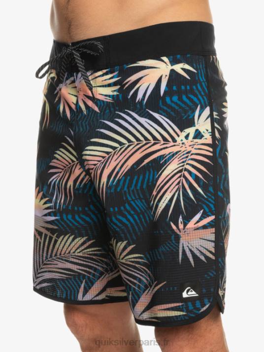 Hommes Quiksilver short de bain highlite festonné 19 D6PT31 noir