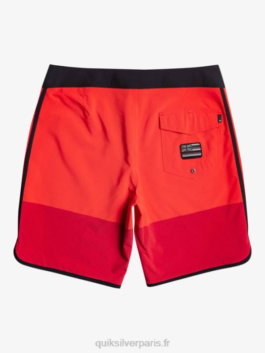 Hommes Quiksilver short de bain highlite festonné 19 D6PT32 rouge à haut risque