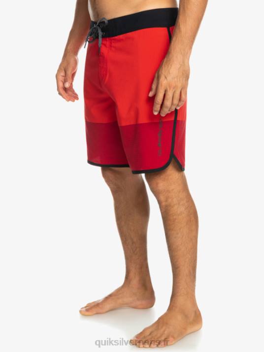 Hommes Quiksilver short de bain highlite festonné 19 D6PT32 rouge à haut risque