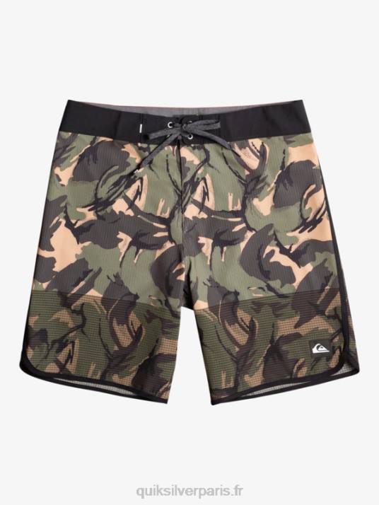 Hommes Quiksilver short de bain highlite festonné 19 D6PT33 camouflage