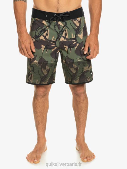 Hommes Quiksilver short de bain highlite festonné 19 D6PT33 camouflage