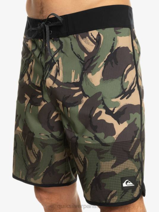 Hommes Quiksilver short de bain highlite festonné 19 D6PT33 camouflage
