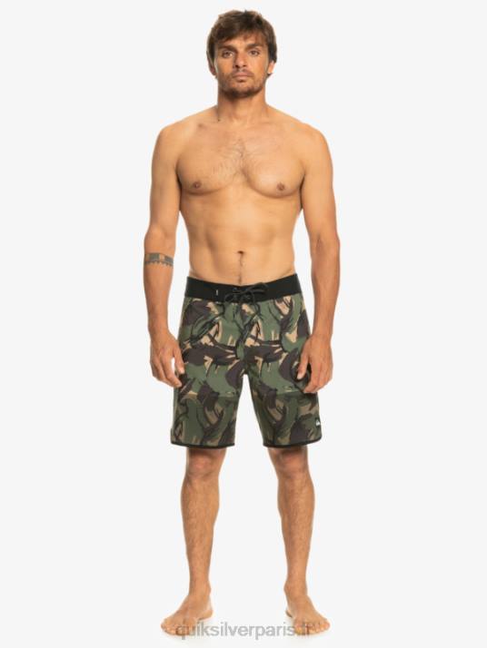 Hommes Quiksilver short de bain highlite festonné 19 D6PT33 camouflage