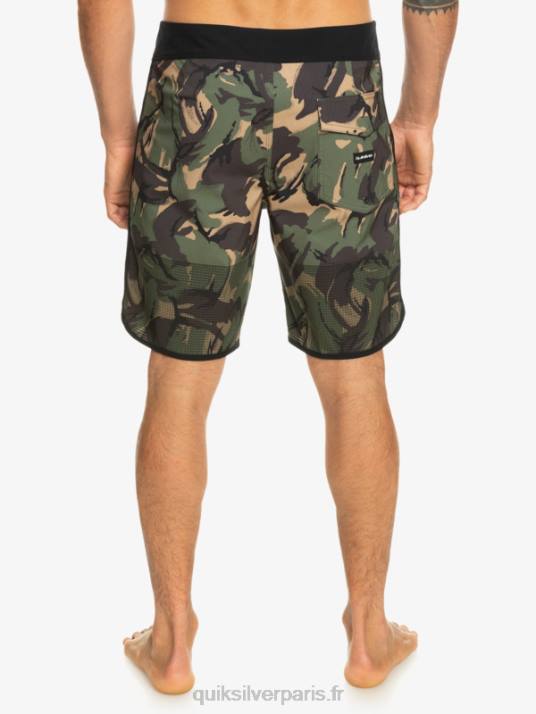 Hommes Quiksilver short de bain highlite festonné 19 D6PT33 camouflage