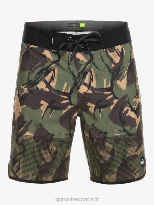 Hommes Quiksilver short de bain highlite festonné 19 D6PT33 camouflage