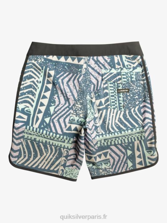 Hommes Quiksilver short de bain highlite festonné 19 D6PT36 La marine de minuit