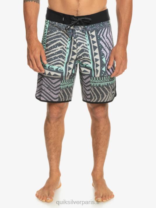 Hommes Quiksilver short de bain highlite festonné 19 D6PT36 La marine de minuit