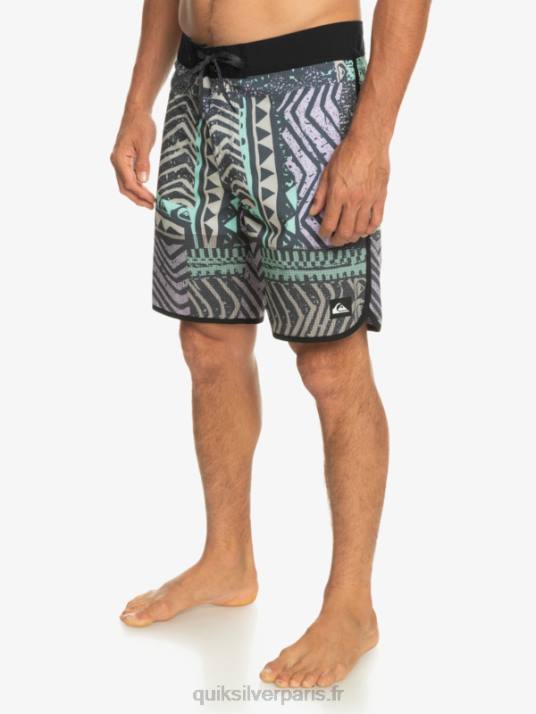Hommes Quiksilver short de bain highlite festonné 19 D6PT36 La marine de minuit