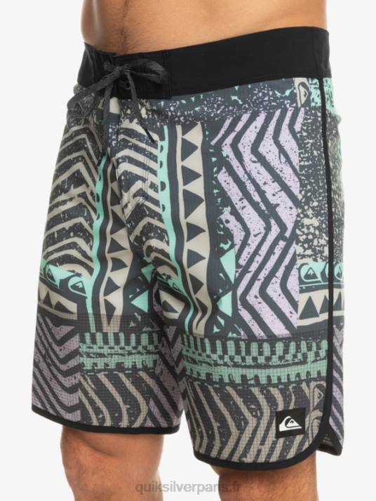 Hommes Quiksilver short de bain highlite festonné 19 D6PT36 La marine de minuit