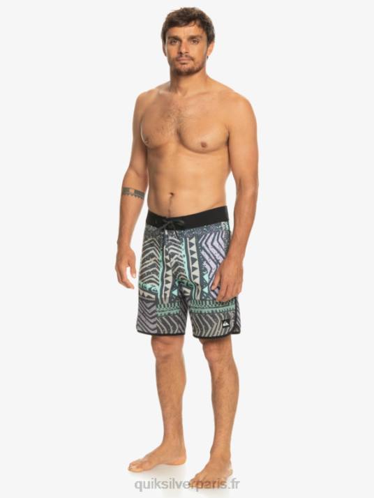 Hommes Quiksilver short de bain highlite festonné 19 D6PT36 La marine de minuit