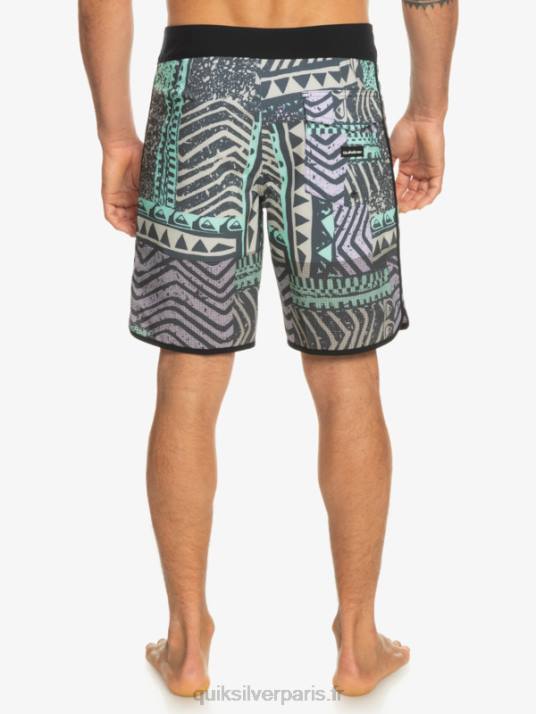 Hommes Quiksilver short de bain highlite festonné 19 D6PT36 La marine de minuit
