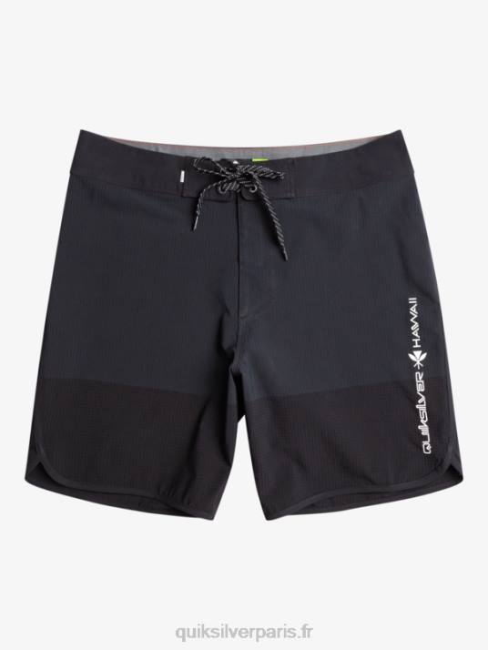 Hommes Quiksilver short de bain highlite festonné 19 D6PT37 noir