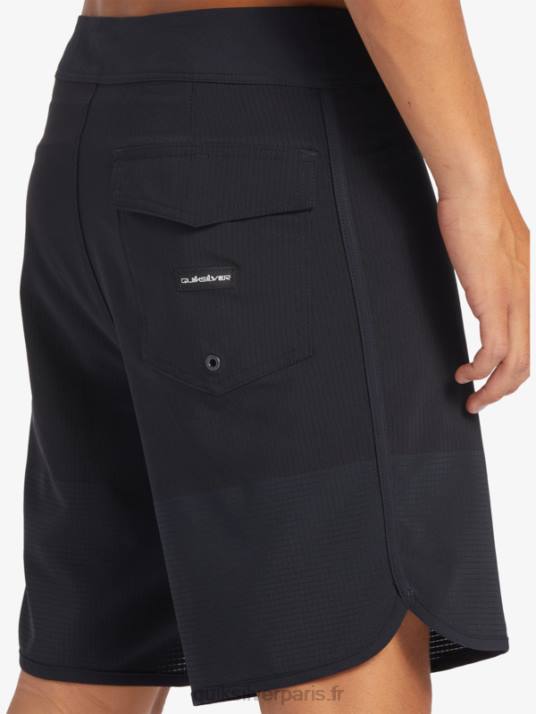 Hommes Quiksilver short de bain highlite festonné 19 D6PT37 noir