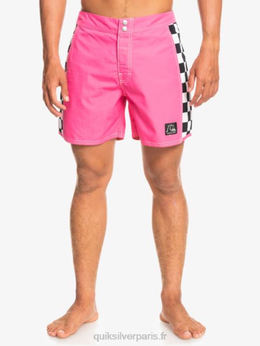 Hommes Quiksilver short de bain original arch 16 D6PT1781 rose choquant