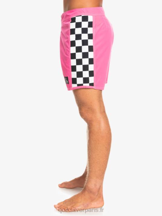 Hommes Quiksilver short de bain original arch 16 D6PT1781 rose choquant