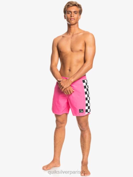 Hommes Quiksilver short de bain original arch 16 D6PT1781 rose choquant