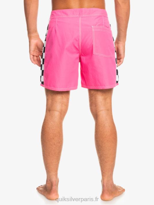 Hommes Quiksilver short de bain original arch 16 D6PT1781 rose choquant