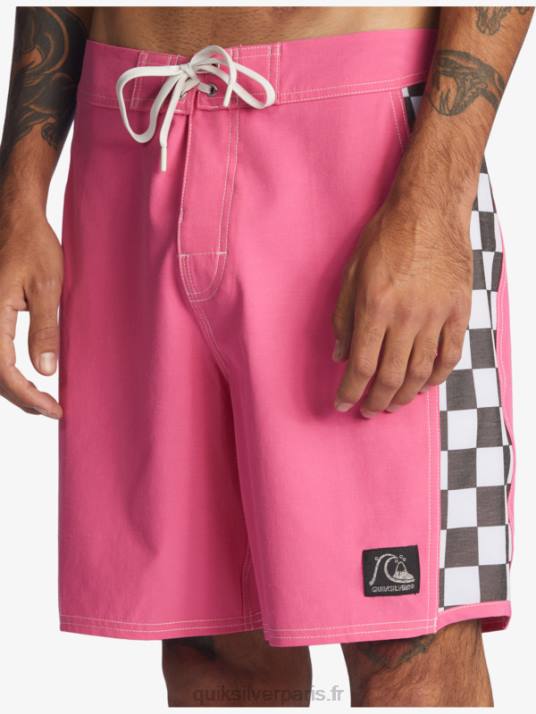 Hommes Quiksilver short de bain original arch 18 D6PT1732 rose choquant