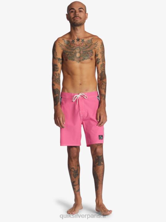 Hommes Quiksilver short de bain original arch 18 D6PT1732 rose choquant