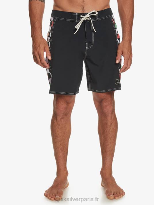 Hommes Quiksilver short de bain original arch 18 D6PT174 noir