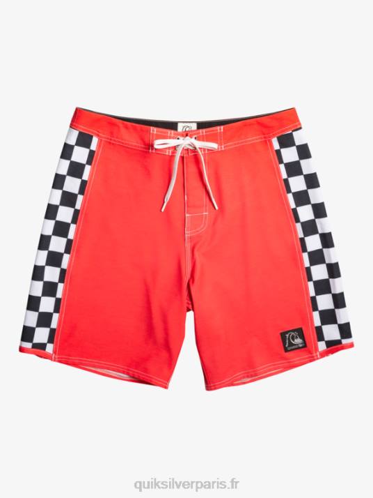 Hommes Quiksilver short de bain original arch 18 D6PT176 rouge à haut risque