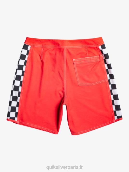 Hommes Quiksilver short de bain original arch 18 D6PT176 rouge à haut risque