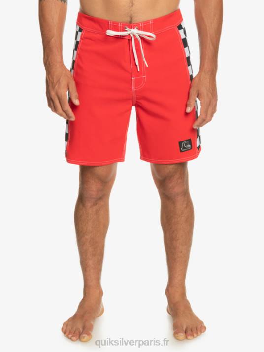 Hommes Quiksilver short de bain original arch 18 D6PT176 rouge à haut risque