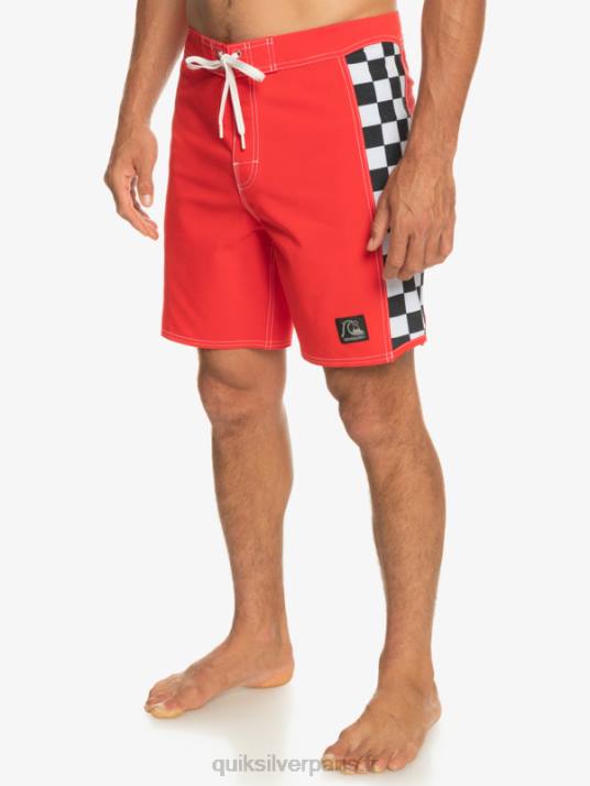 Hommes Quiksilver short de bain original arch 18 D6PT176 rouge à haut risque