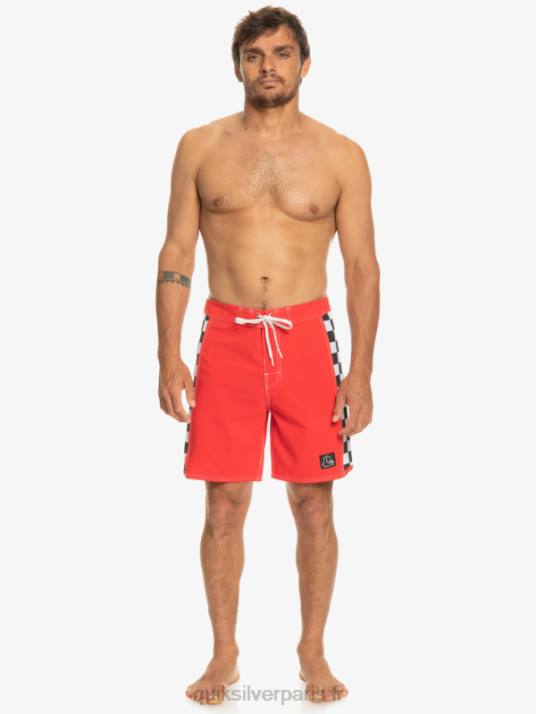 Hommes Quiksilver short de bain original arch 18 D6PT176 rouge à haut risque