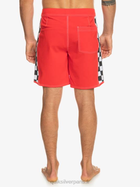 Hommes Quiksilver short de bain original arch 18 D6PT176 rouge à haut risque
