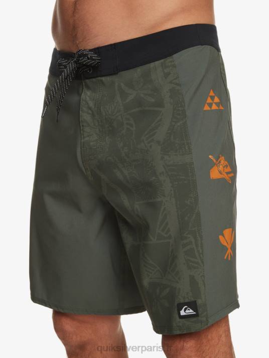 Hommes Quiksilver short de bain surfsilk arch hawaii 19 D6PT638 thym
