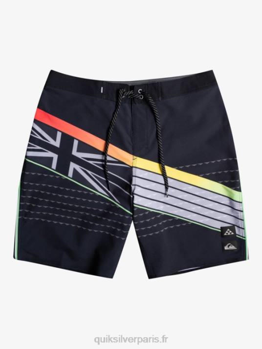 Hommes Quiksilver short de bain surfsilk hawaii core 20 D6PT1887 noir