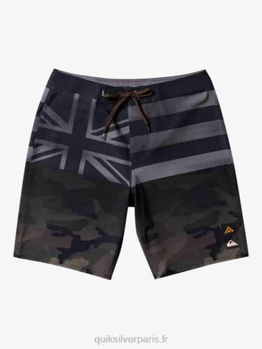 Hommes Quiksilver short de bain surfsilk hawaii pride 20 D6PT181 noir