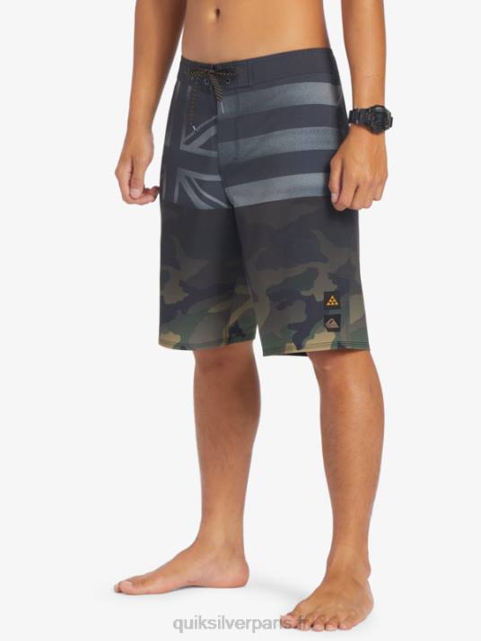 Hommes Quiksilver short de bain surfsilk hawaii pride 20 D6PT181 noir