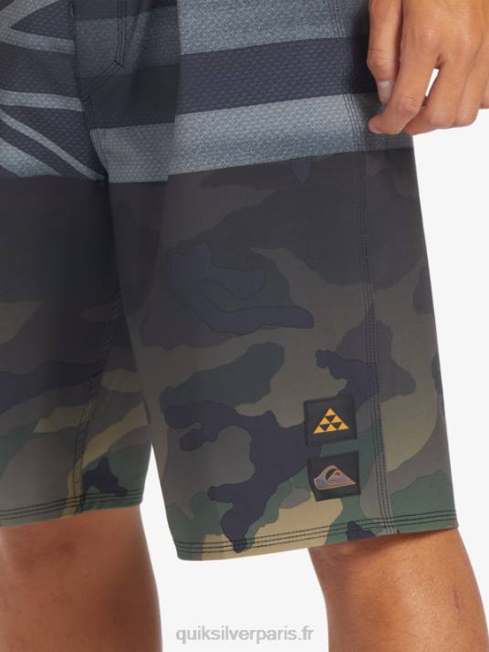 Hommes Quiksilver short de bain surfsilk hawaii pride 20 D6PT181 noir