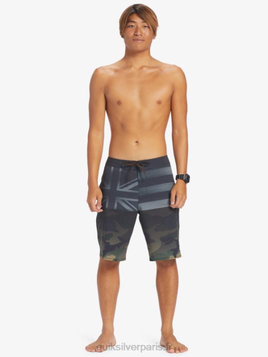 Hommes Quiksilver short de bain surfsilk hawaii pride 20 D6PT181 noir