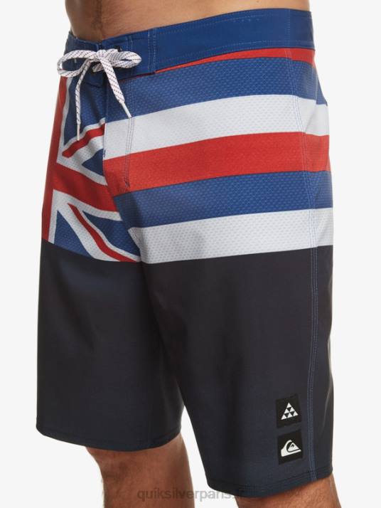 Hommes Quiksilver short de bain surfsilk hawaii pride 20 D6PT182 blazer bleu marine