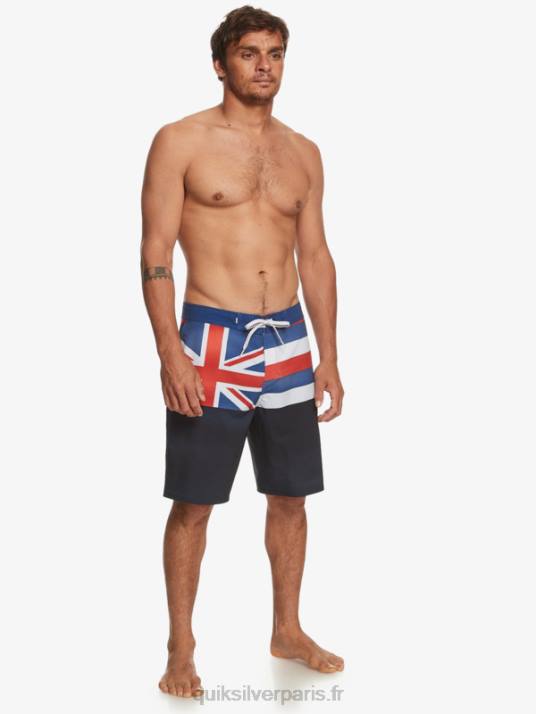 Hommes Quiksilver short de bain surfsilk hawaii pride 20 D6PT182 blazer bleu marine